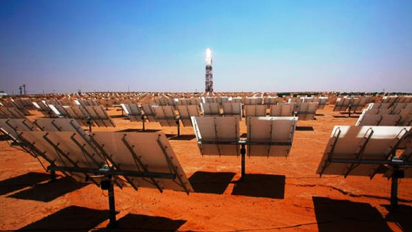 中國大陸企業為力行「走出去」、實踐「一帶一路」戰略，正協助摩洛哥建設一個標榜全球最大的太陽能發電站