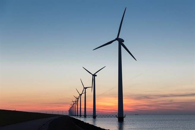 荷蘭沿海現役的離岸風力發電站