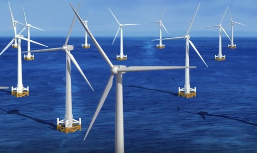 台電第一期離岸風電計畫將在彰化外海豎立21架風機向海風借電
