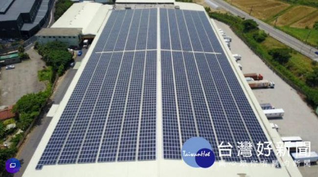 桃園觀音區物流倉屋頂建置約5,000坪太陽能案場