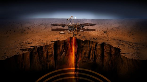 NASA 洞察號著陸火星平原