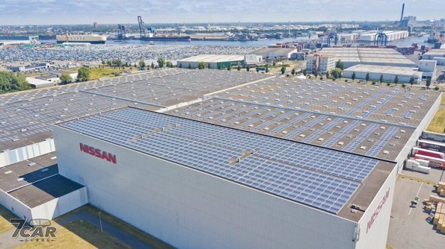  Nissan 在荷蘭阿姆斯特最大的太陽能屋頂(近照)