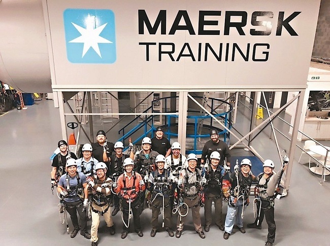 金屬中心已派種子教師至Maersk Training受訓完畢，未來將建置完善的人培訓練系統。 金屬中心／提供