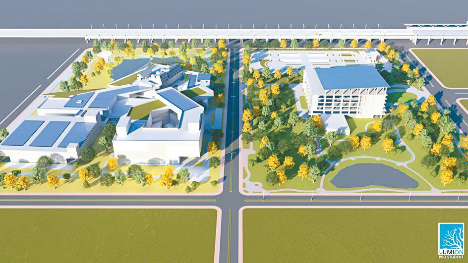 科學城C、D區的三維模擬圖。綠推中心／提供