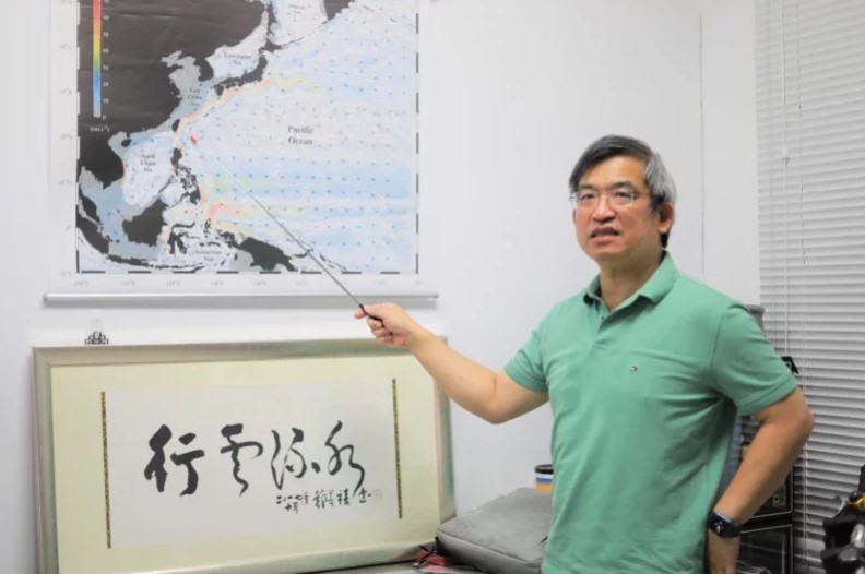 中研院環境變遷研究中心「海洋能專題中心」執行長吳朝榮表示，台灣黑潮發電極具潛力。記者林奐成／攝影