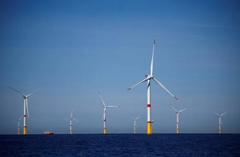 離岸風場是再生能源重要來源。圖為法國蓋朗德半島離岸風場。路透社